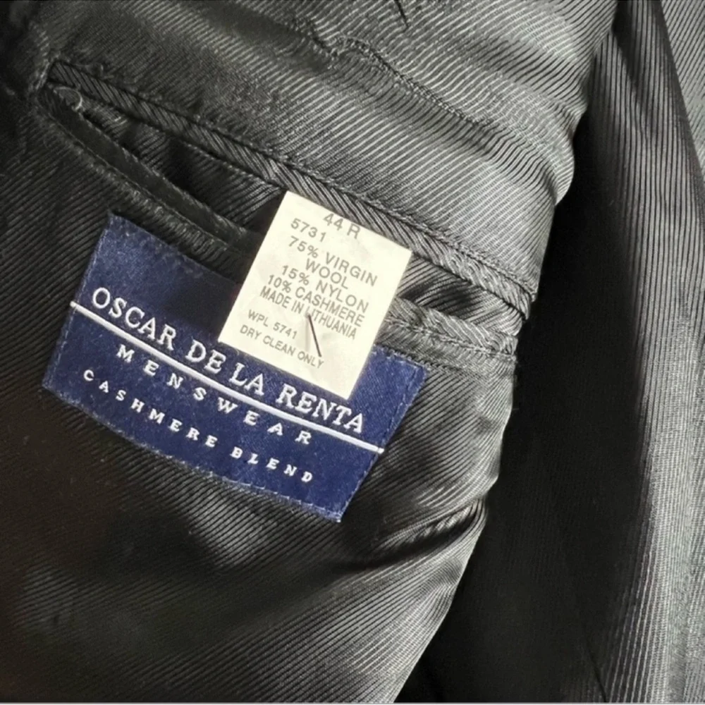 Oscar de la Renta Wool/Cashmere Blend Blazer 44R